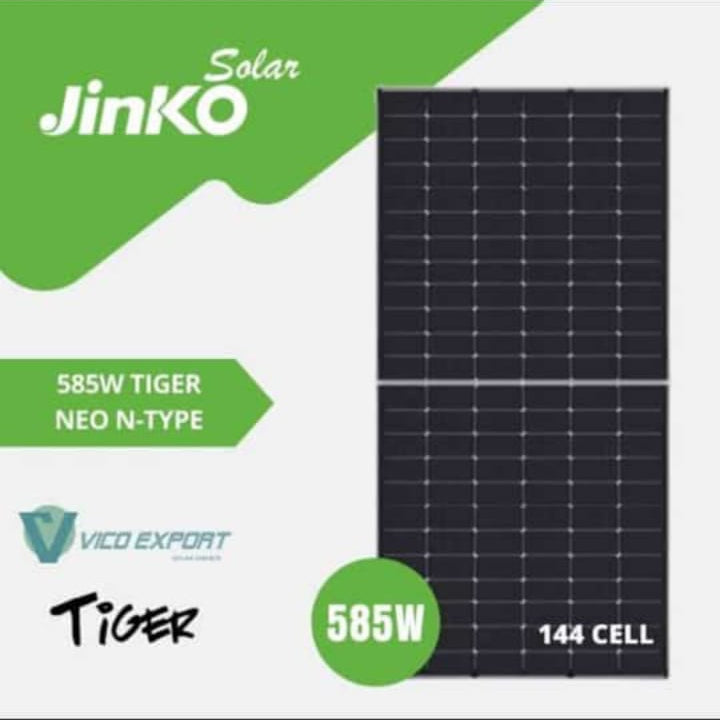 Jinko 585 watt panel A grade